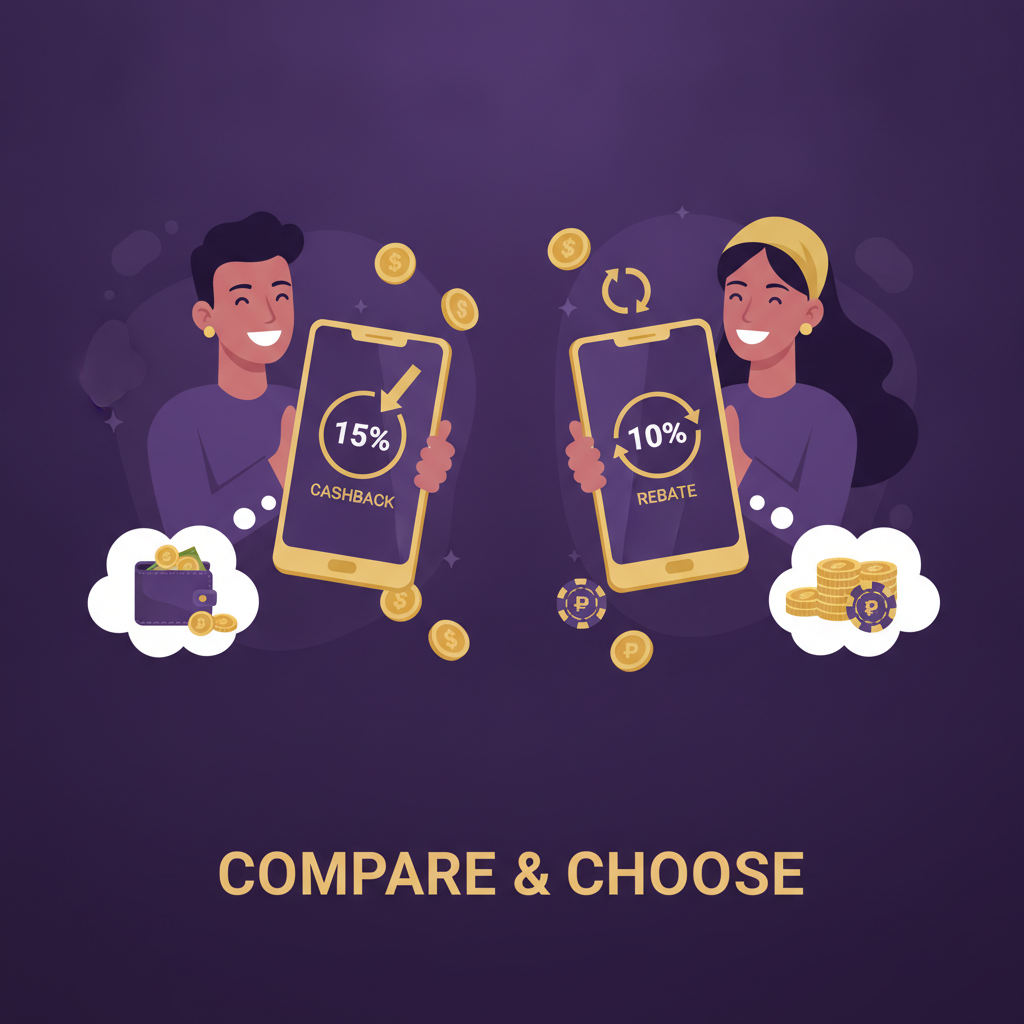 Illustration: Celestial Crown Cashback vs. Rebate: Which Offer Gives Better Value?